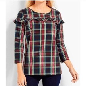 Talbots Plaid Top